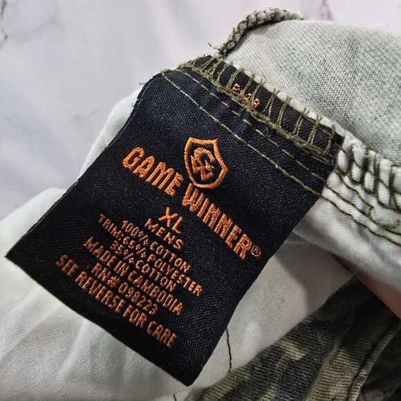 Game Winner Pants Mens XL X 30 Camo Hunting Break Up Infinity Oak Woodland - Picture 3 of 16